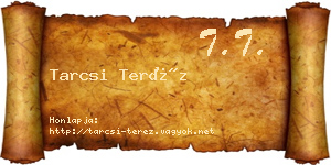 Tarcsi Teréz névjegykártya
